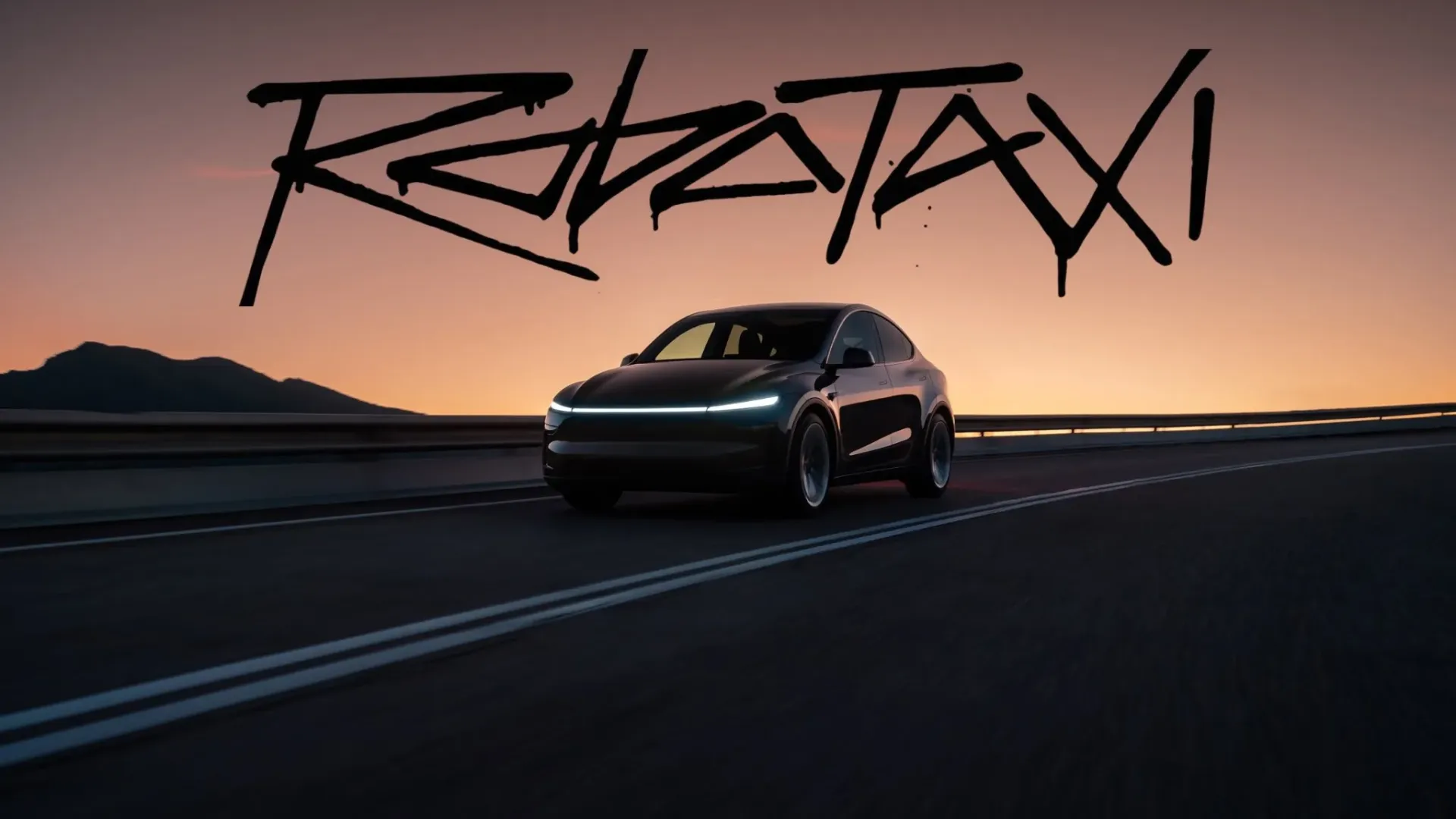 Tesla Robotaxi on the road